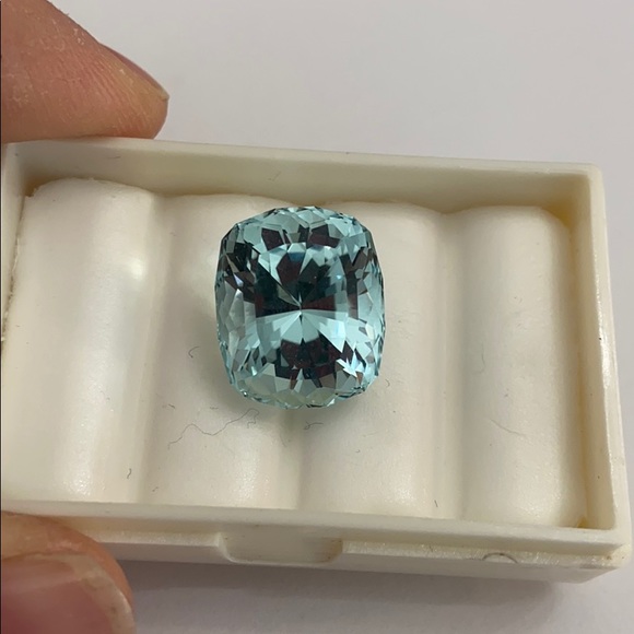 💎 Aquamarine 19.11 ct Natural Faceted Gemstone - Picture 10 of 10